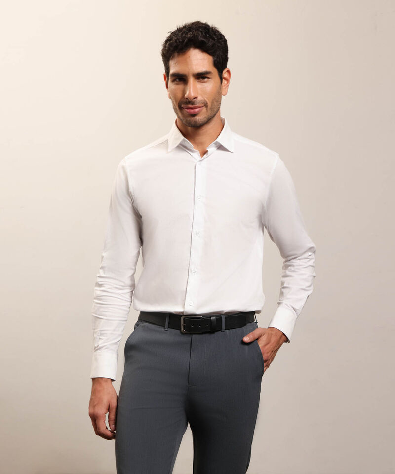 Camisa Corbatera Manga Larga