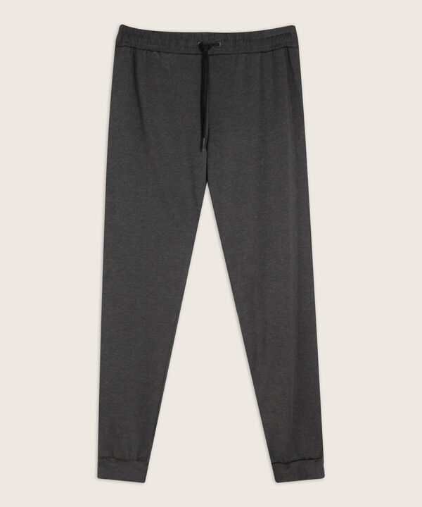 Pantalón Jogger Punto Textura Jaspe Con Bolsillos, Cordón Ajustable Y Elástico Interno, Sport Líneas Patprimo