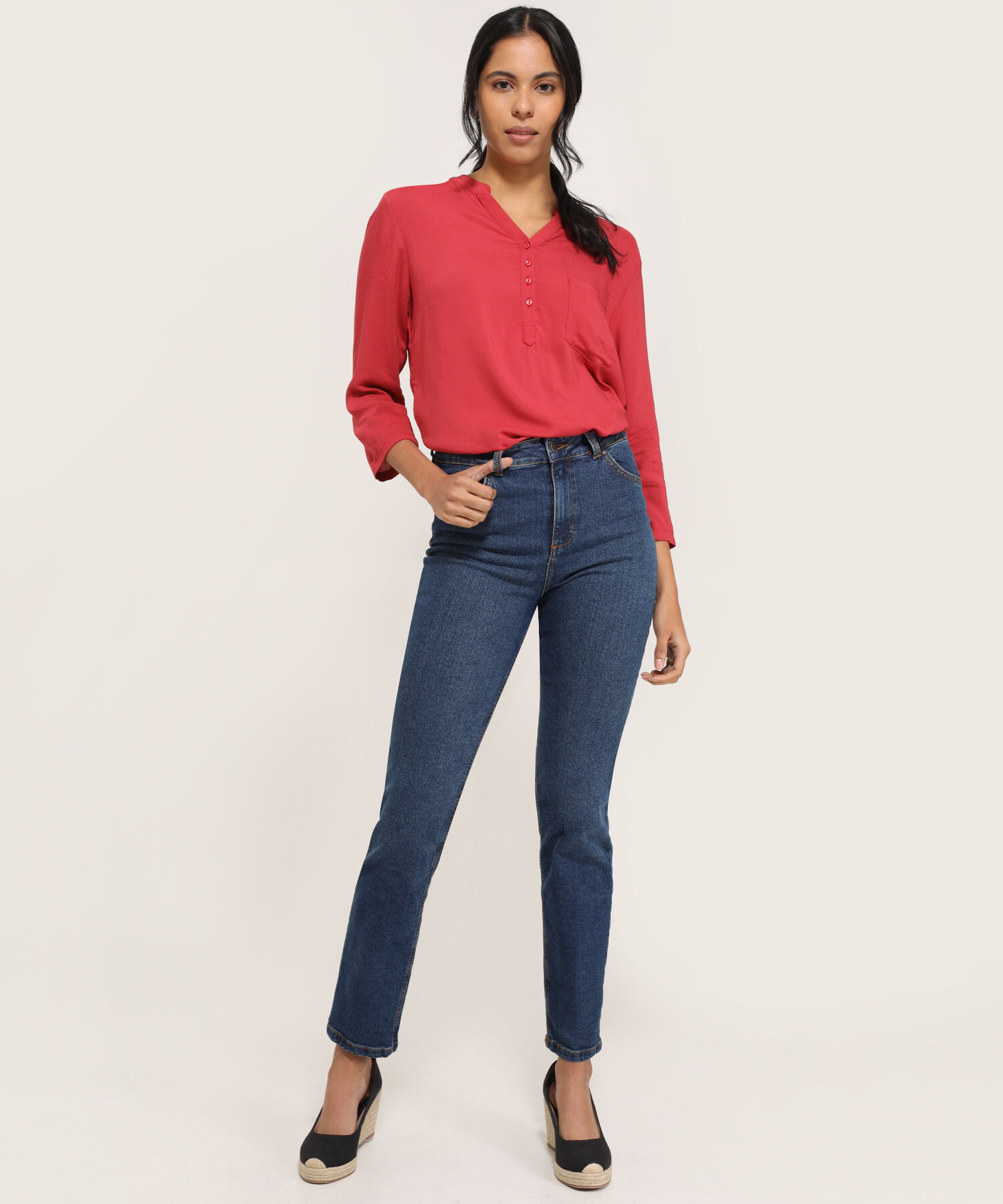 Blusa Cuello Mao