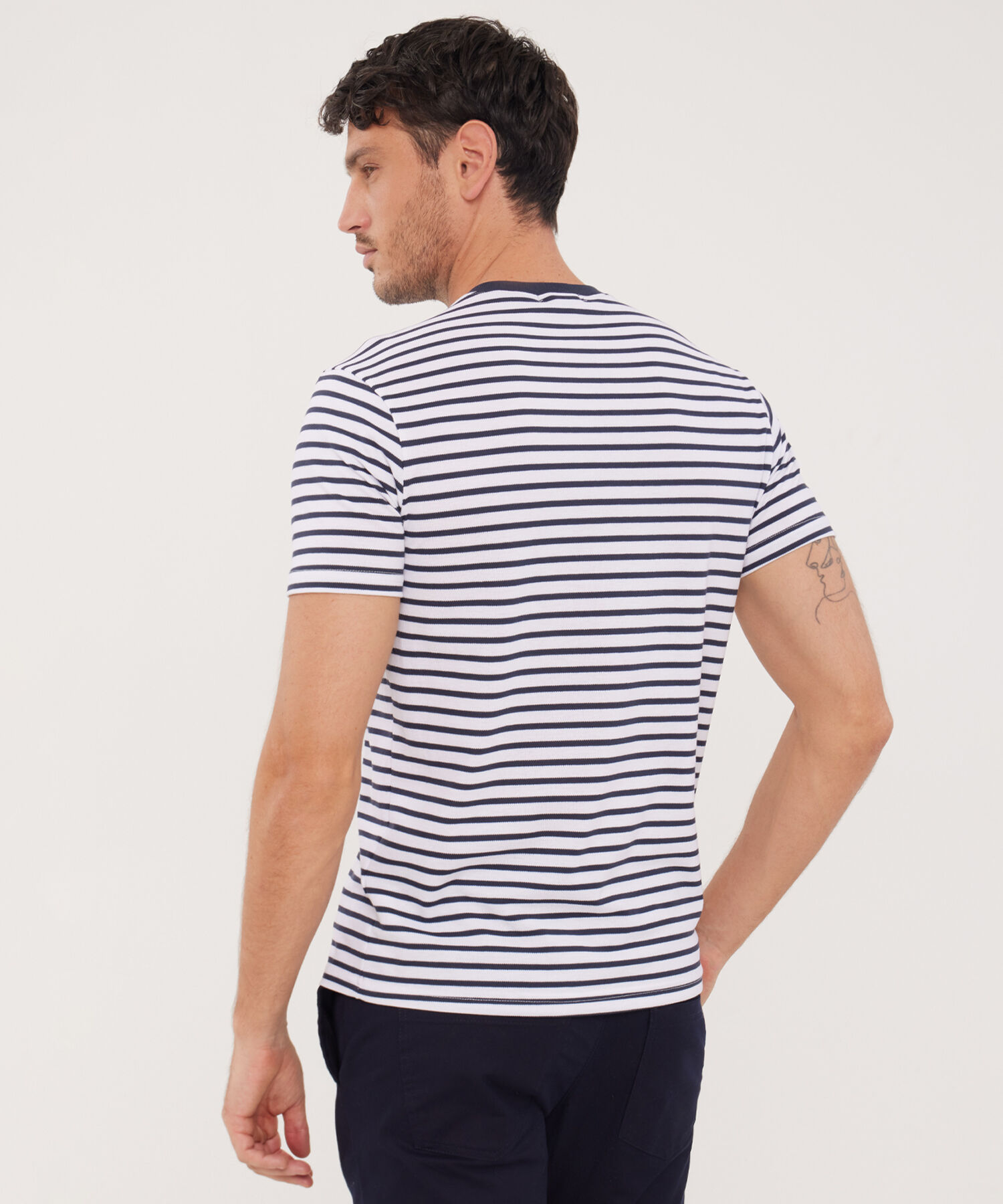 Camiseta Cuello Redondo Multirayas