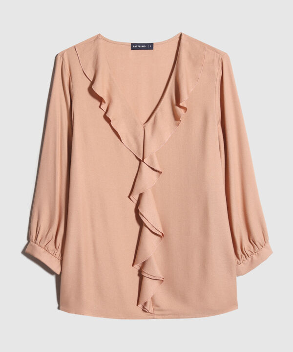 Blusa Unicolor Manga 3/4
