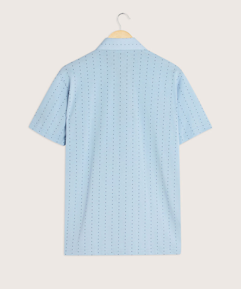 Polo Estampada Cuello Duro