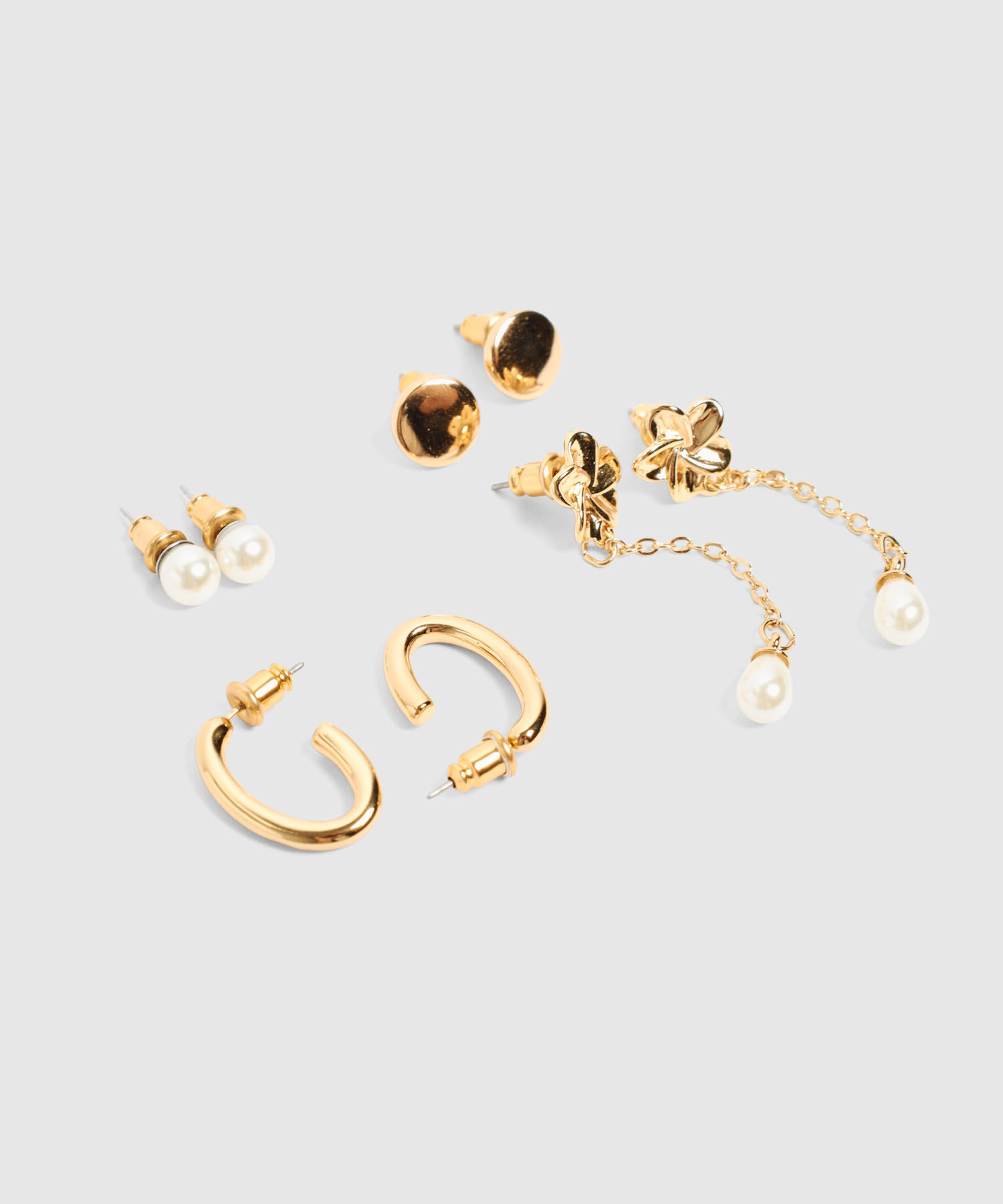 Set Aretes x4 Colgantes para Mujer