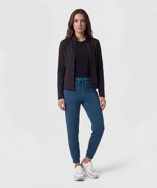 Jogger Unicolor Con Cord&oacute;n Para Mujer