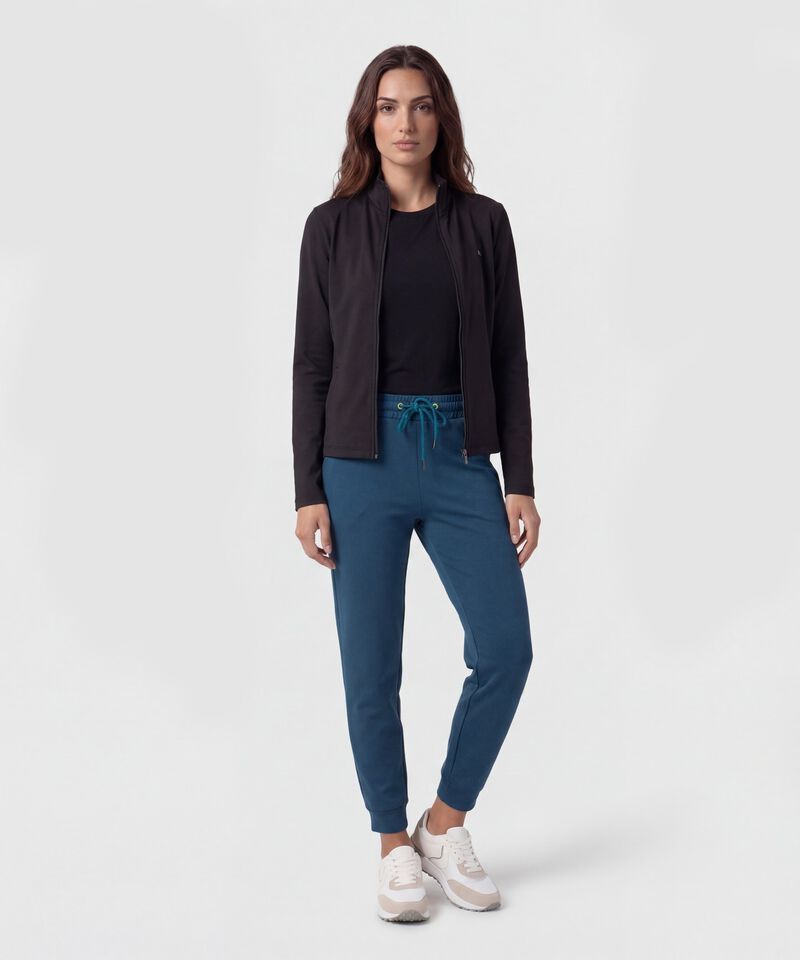 Jogger Unicolor Con Cord&oacute;n Para Mujer