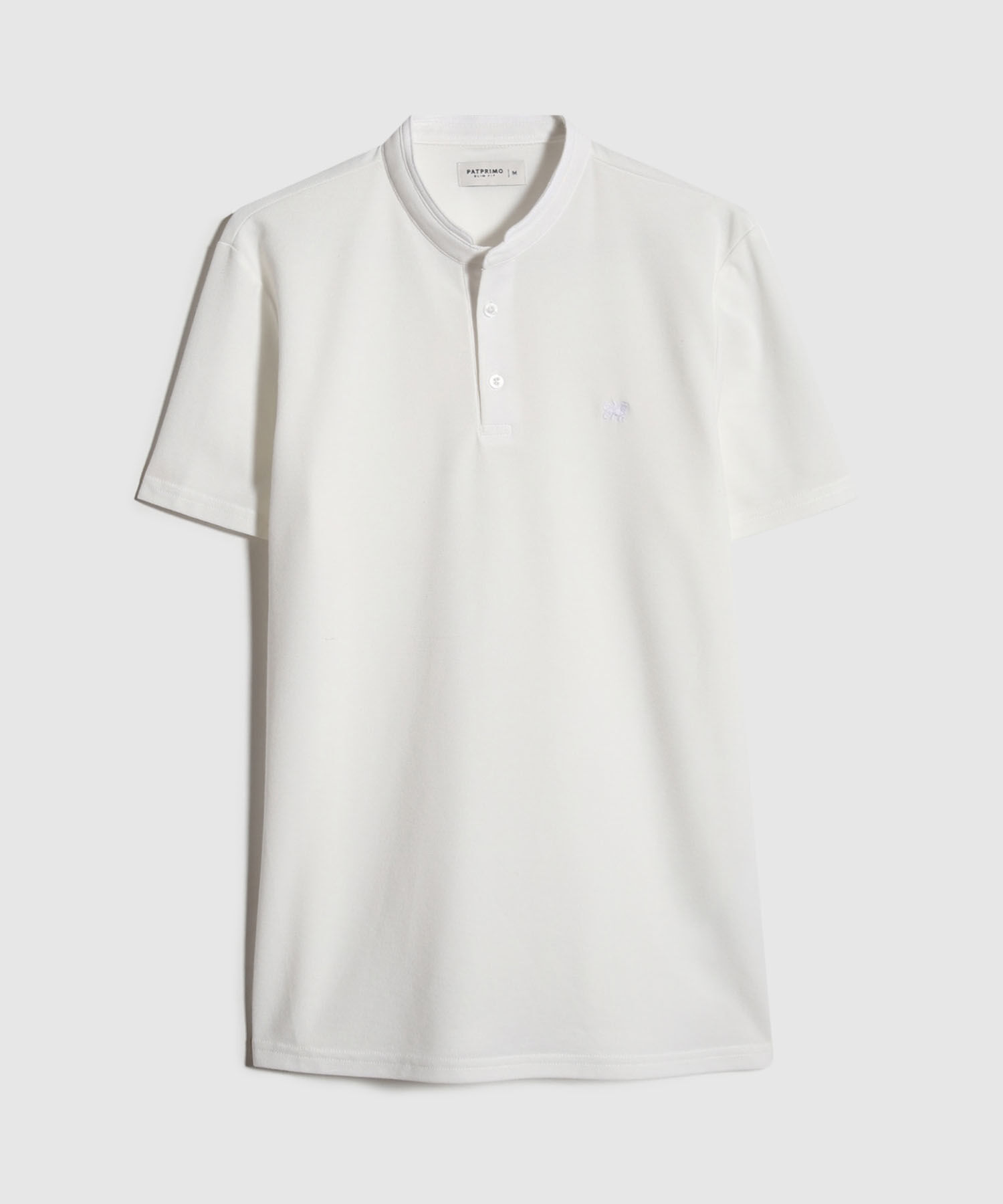 Polo Mao Unicolor Con Pestaña Unicolor  Sin Bolsillo Silueta Slim Fit