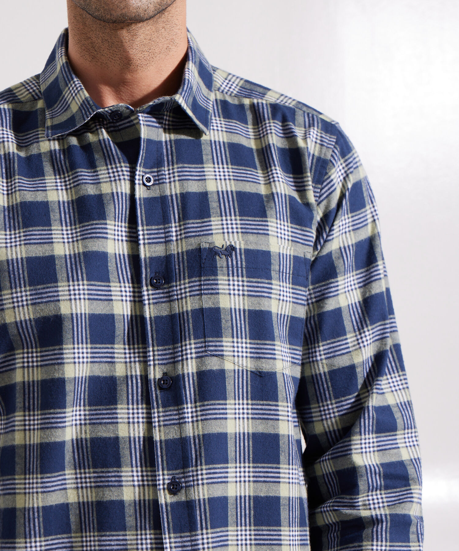 Camisa Manga Larga a Cuadros