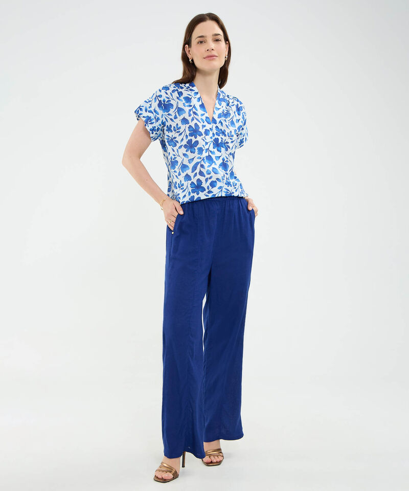 Blusa Estampada Escote en V