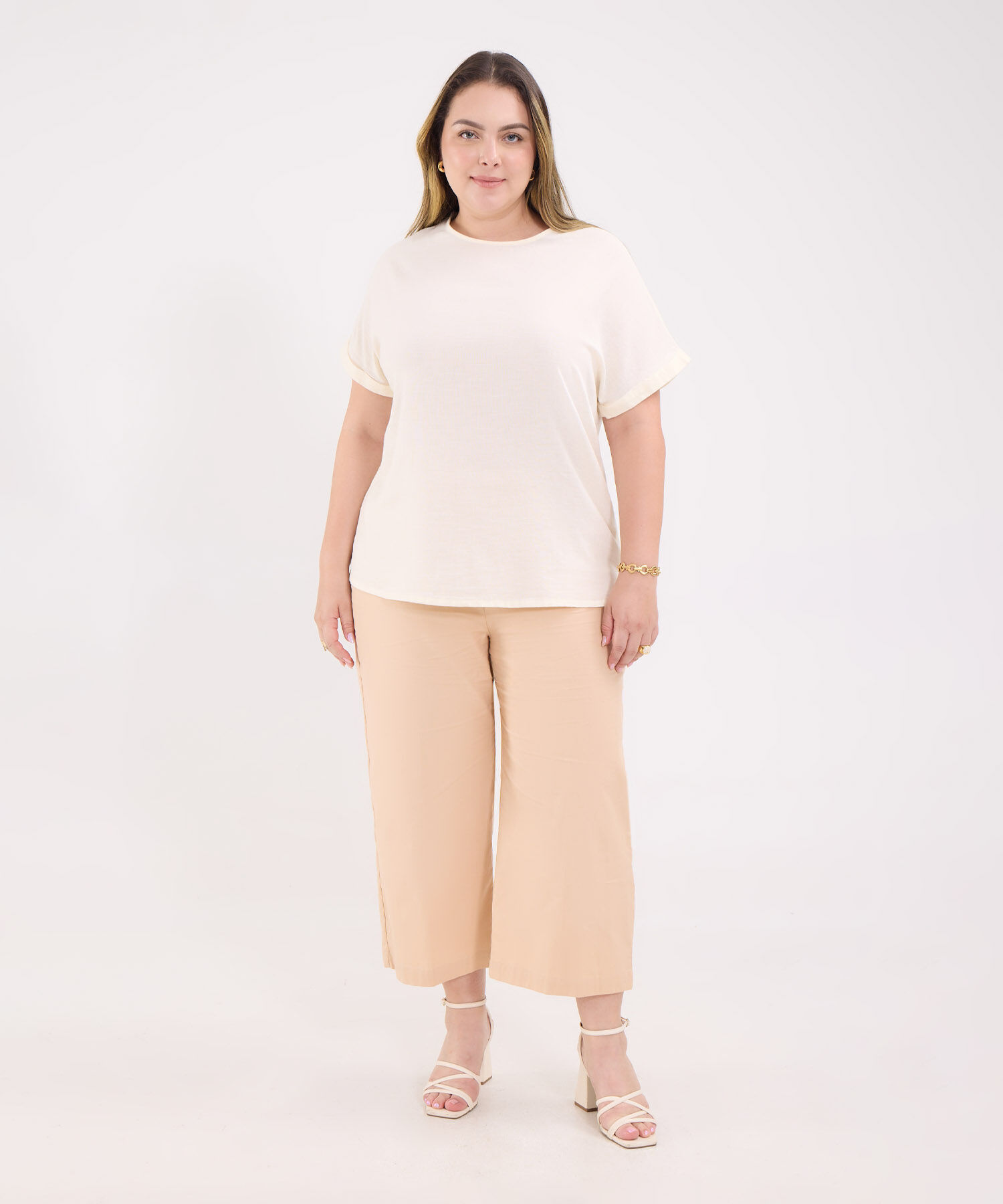 Blusa en Efecto Lino