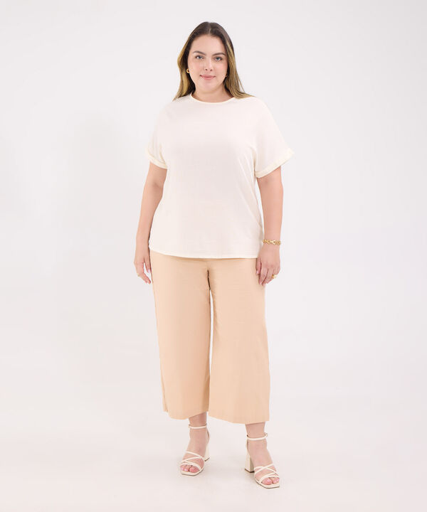 Blusa en Efecto Lino image number null