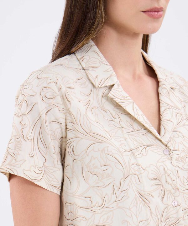 Camisa Estampada Manga Corta image number null