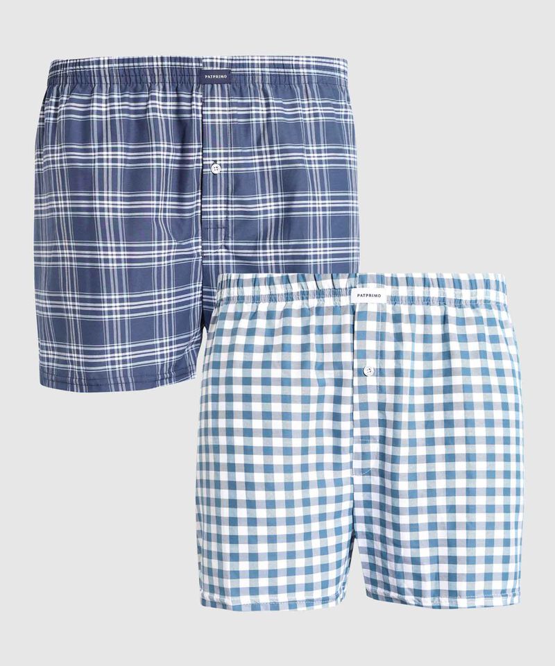 Pack X 2 Boxer Amplios A Cuadros