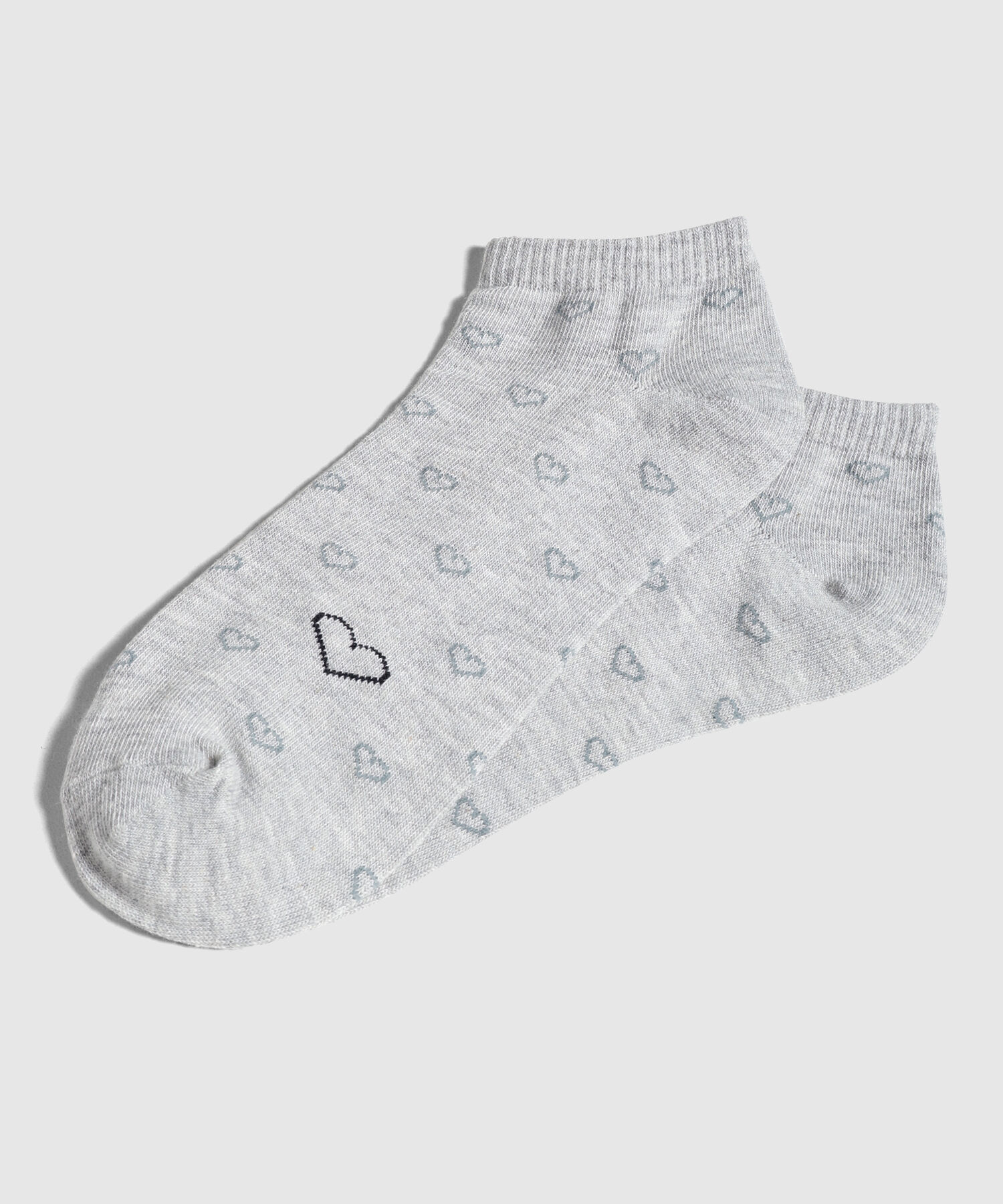 Medias Tobilleras con Corazones