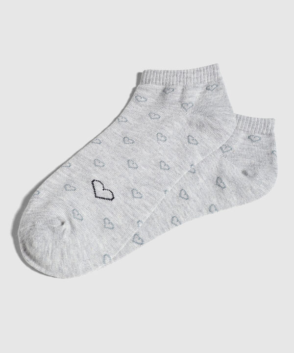 Medias Tobilleras con Corazones