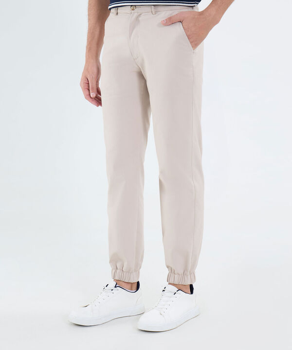 Pantalon Con Pretina Encauchada Para Hombre image number null