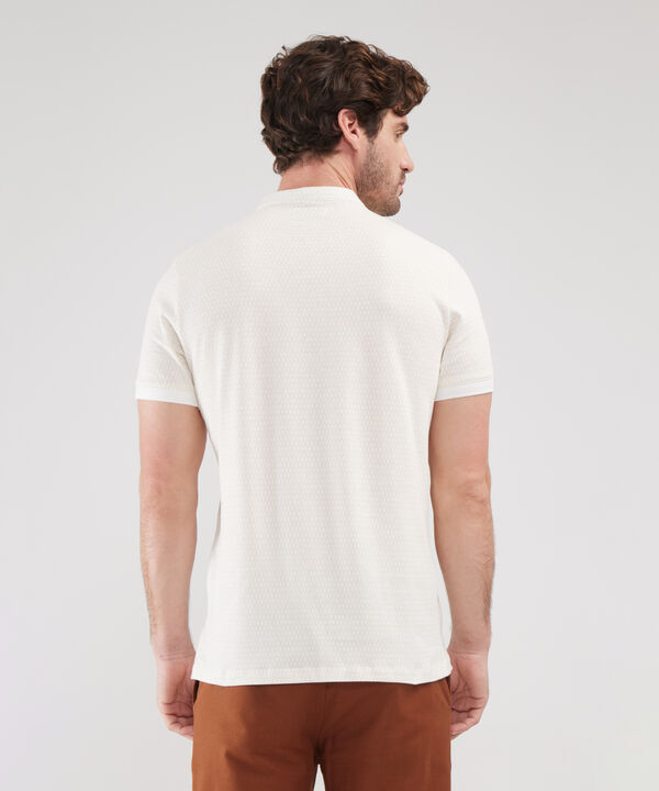 Polo Estampada, Cuello Mao