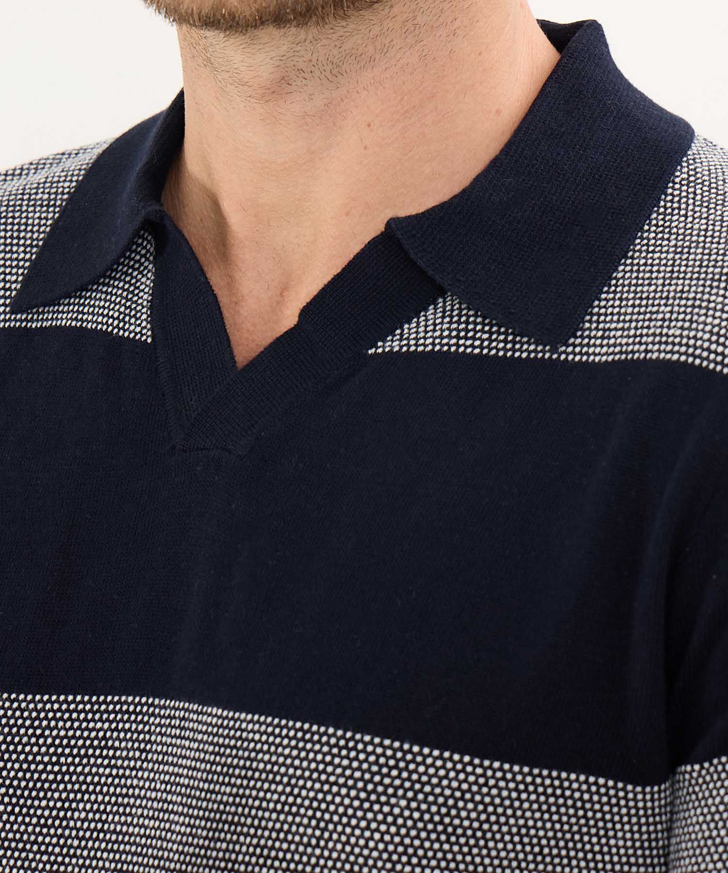 Polo Tejida a Rayas