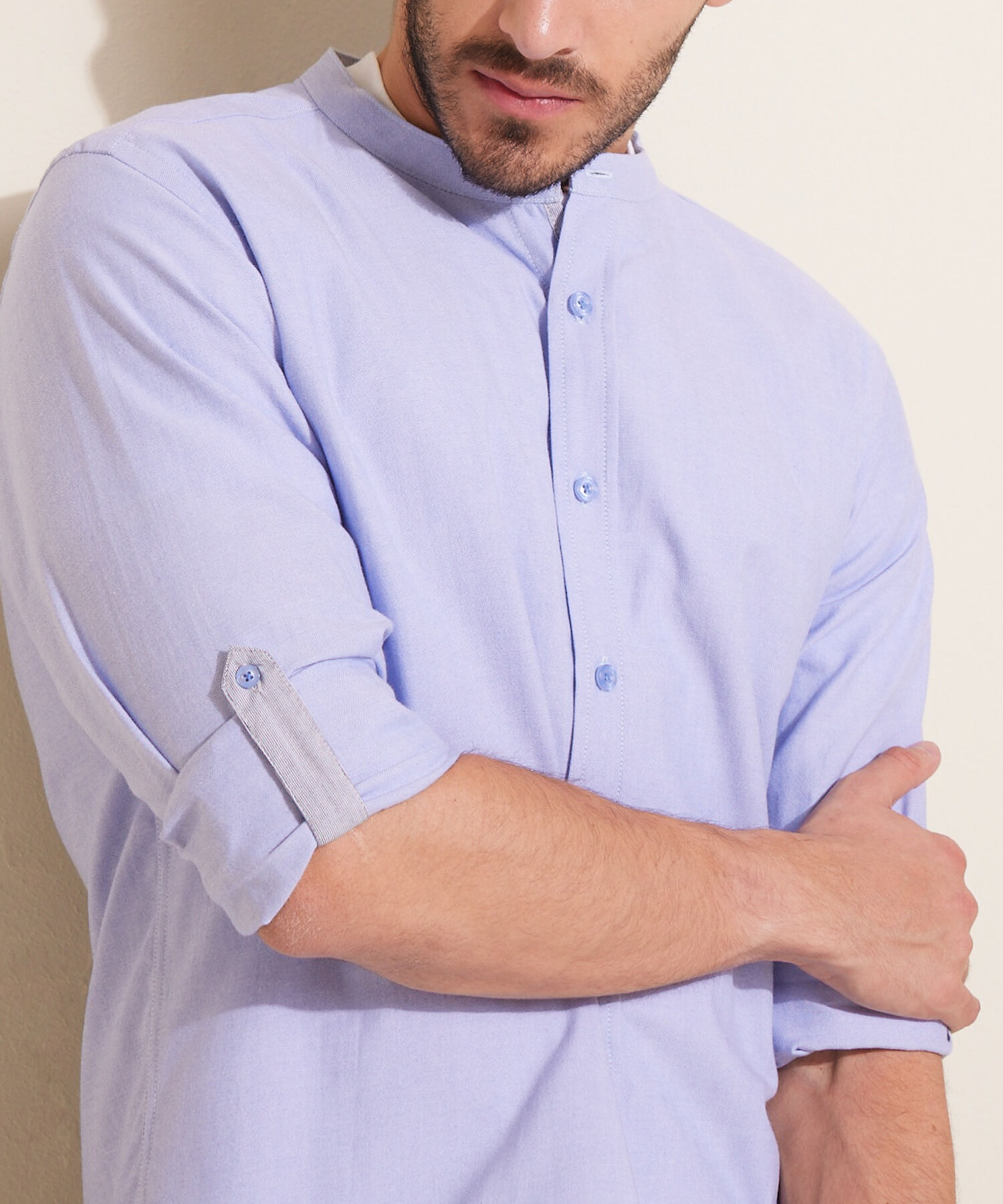 Camisa Manga Larga Cuello Neru Con Charretera Compra Online Patprimo