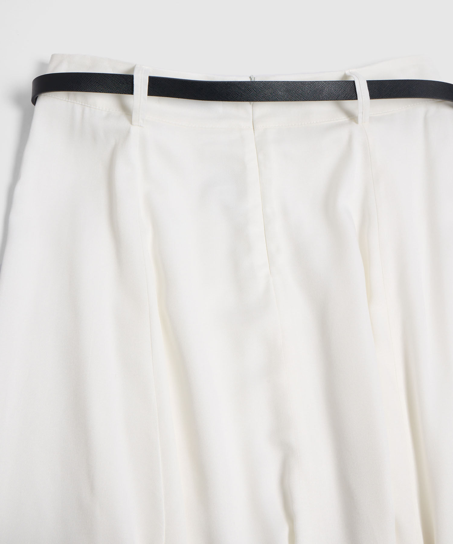 Falda Larga Fluida con Cintur&oacute;n para Mujer