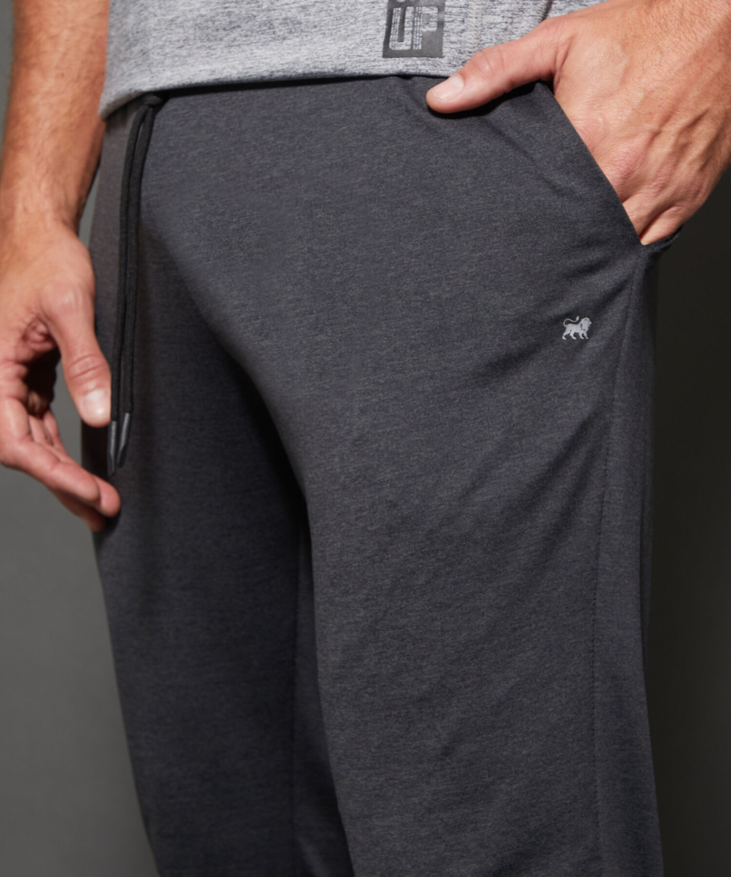 Pantalón Jogger Punto Textura Jaspe Con Bolsillos, Cordón Ajustable Y Elástico Interno, Sport Líneas Patprimo