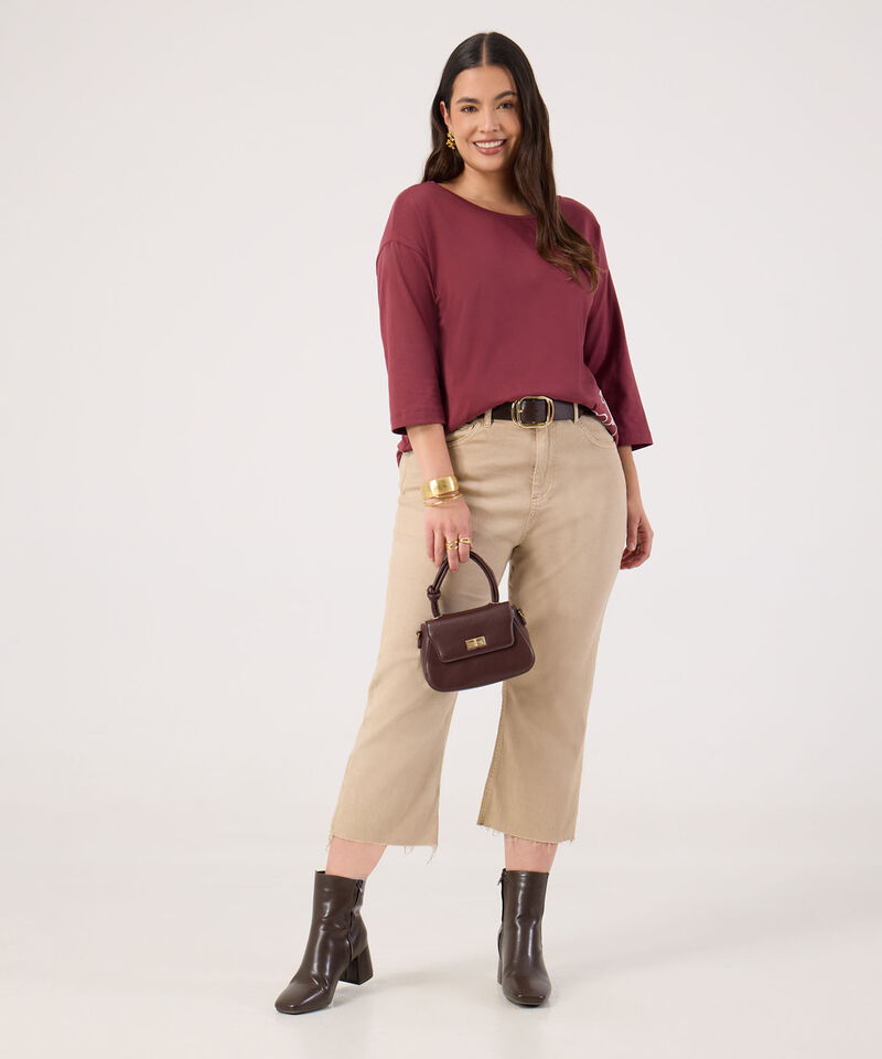 Camiseta Bordada Para Mujer Curvy