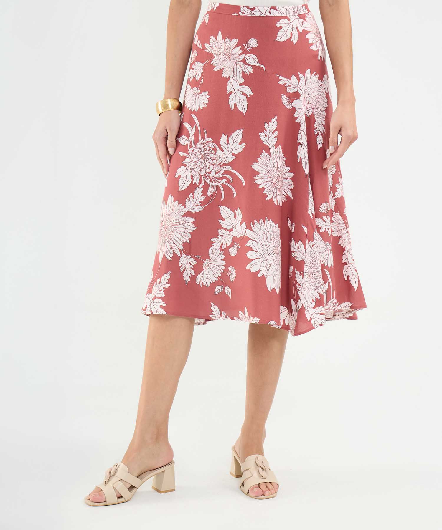 Falda Estampado Botánico