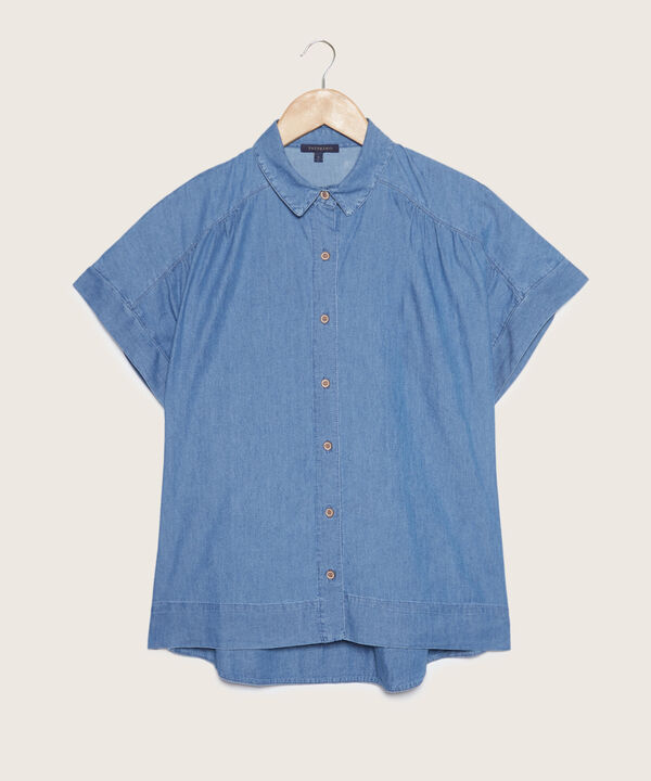 Camisa Cuello Camisero Tono Claro