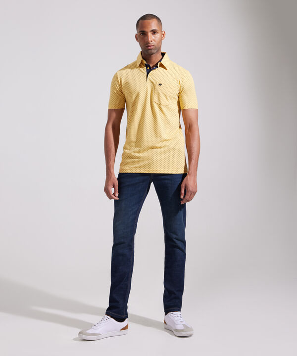 Polo Estampada Cuello Duro, Con Bolsillo image number null