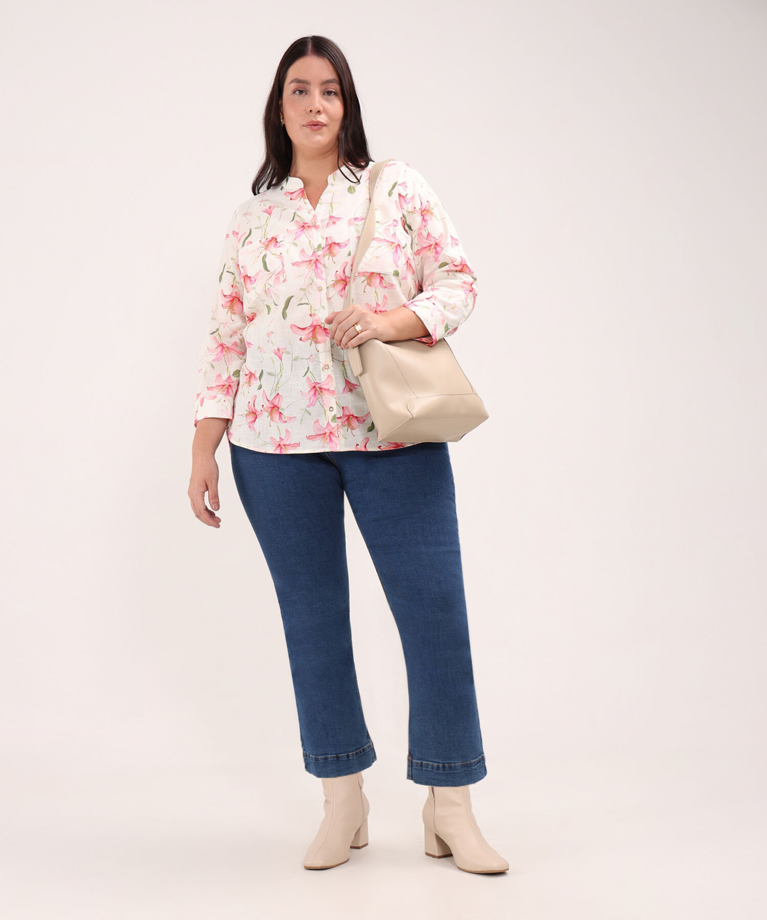 Blusa Manga 3/4  Estampada