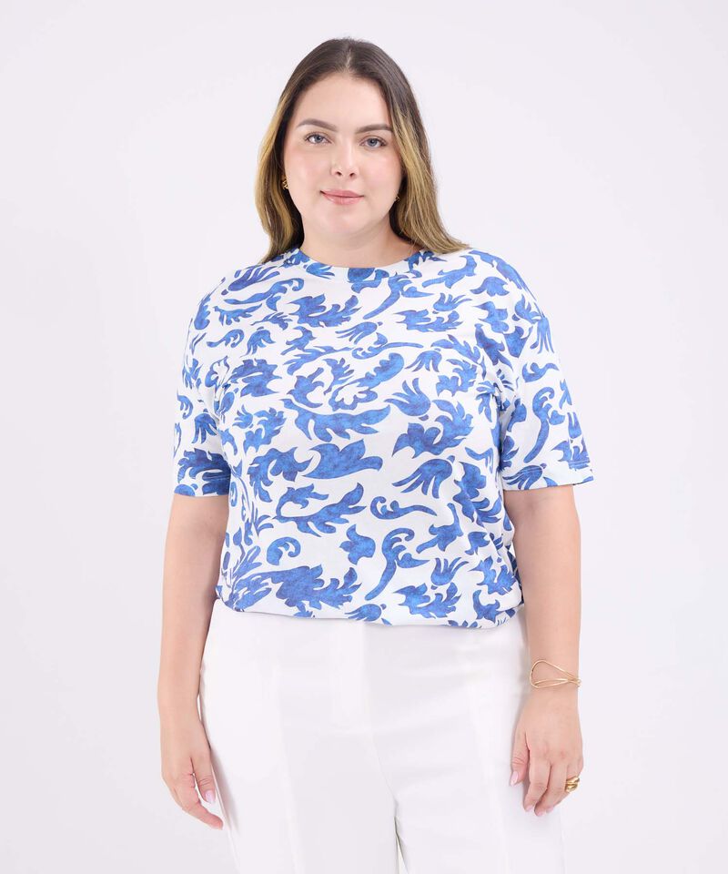 Camiseta Estampado Botánico