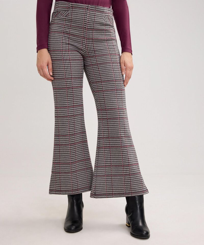 Leggins Tipo Flare Preteñido Con Ribete En Costados Y Pretina Invisible