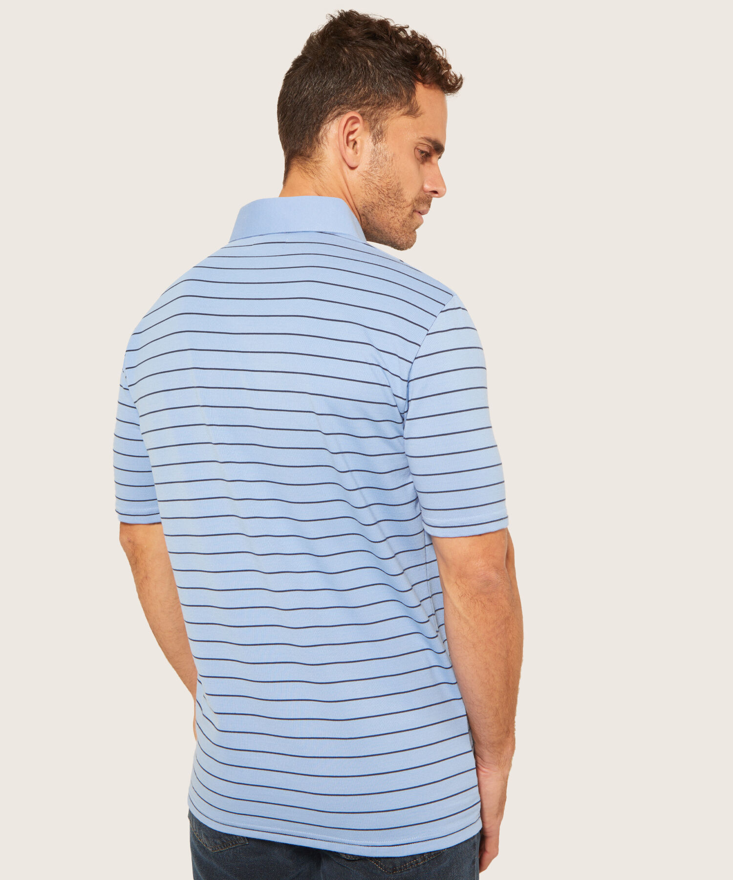 Polo Cuello Duro  Prete&ntilde;ido Bicolor