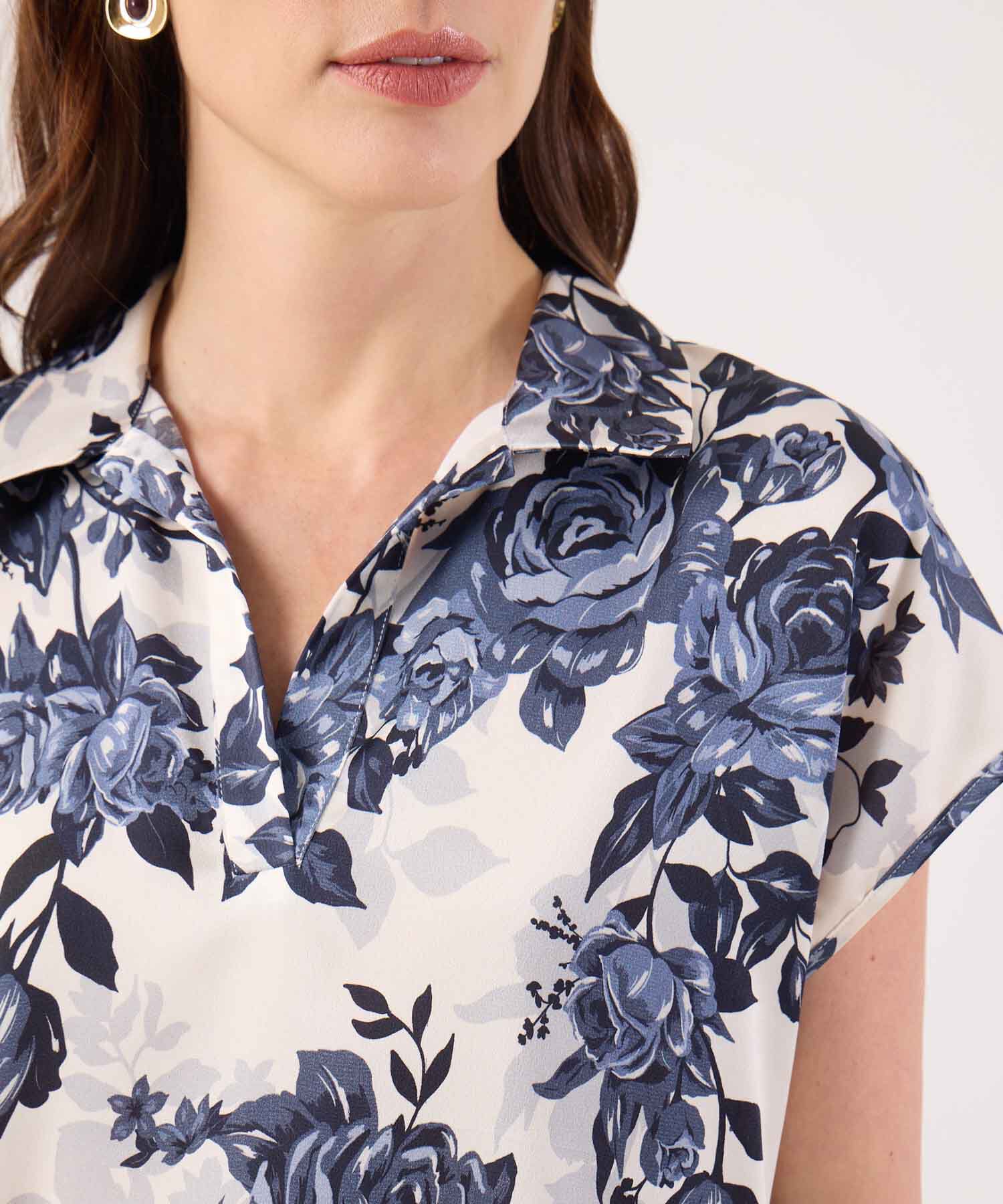 Blusa Con Estampado Floral 
