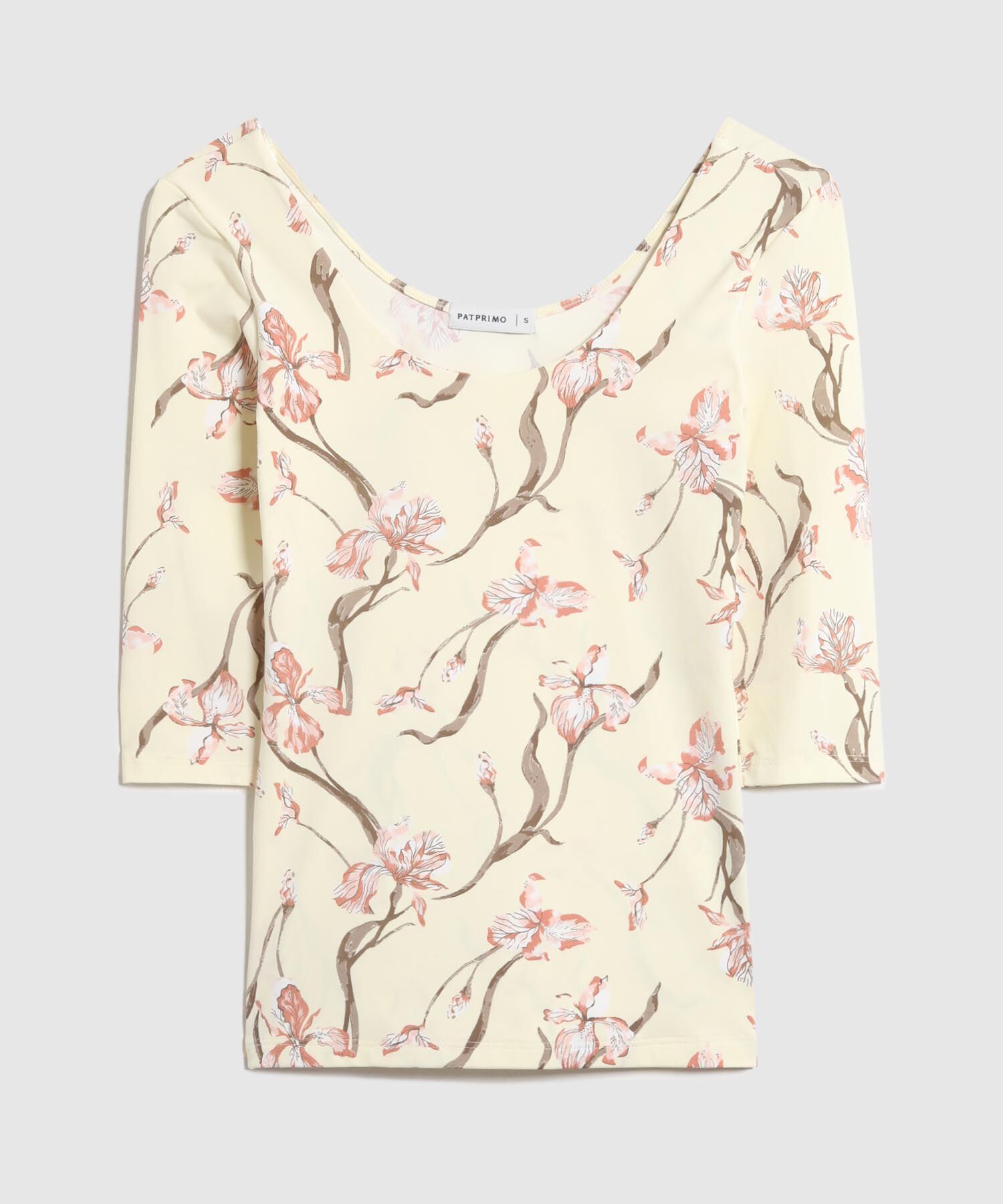 Camiseta Estampada Manga 3/4 