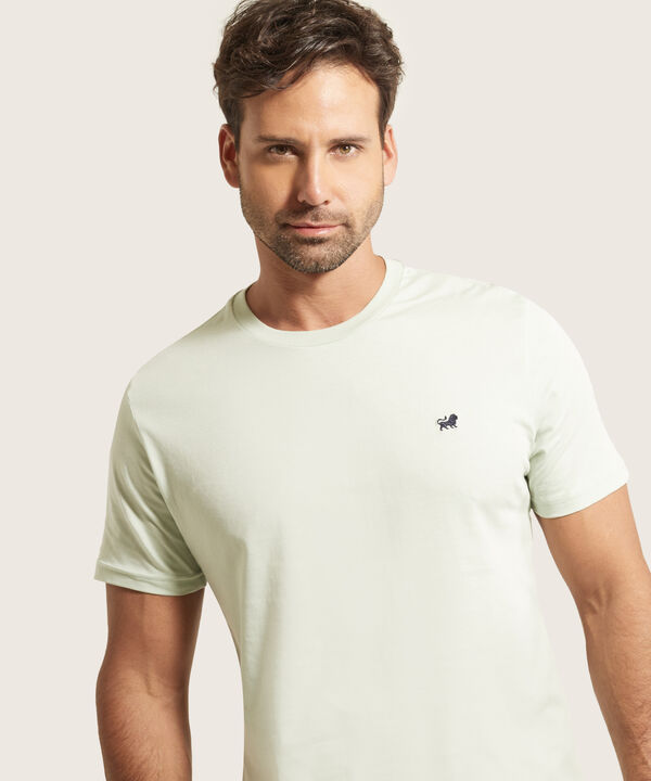 Camiseta Unicolor Cuello Redondo image number null