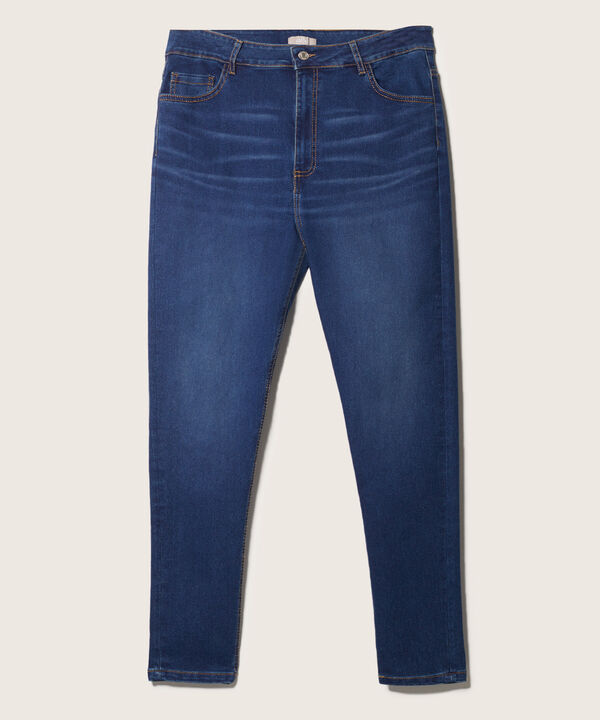 Jean Skinny Tono Azul Oscuro Medio