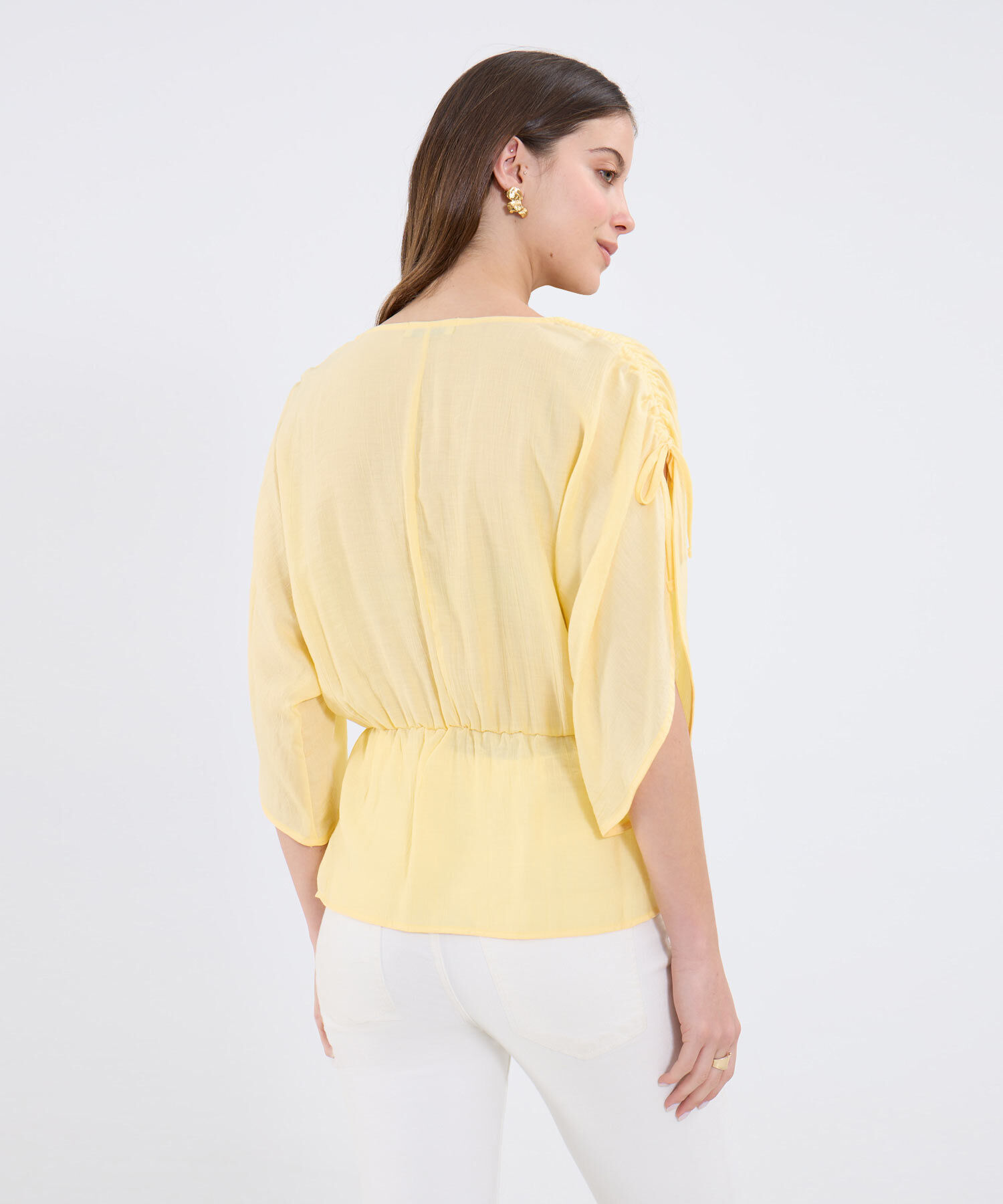 Blusa Manga ¾ Unicolor