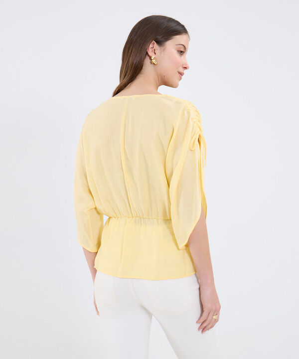 Blusa Manga ¾ Unicolor