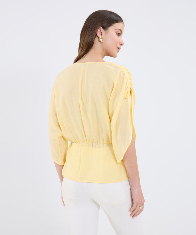 Blusa Manga ¾ Unicolor