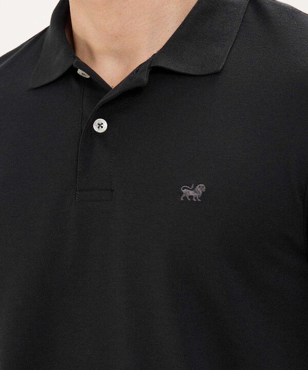 Polo Tejido Unicolor Cuello Y Puños Tejidos,Sin Bolsillo Con Hiladillo. image number null
