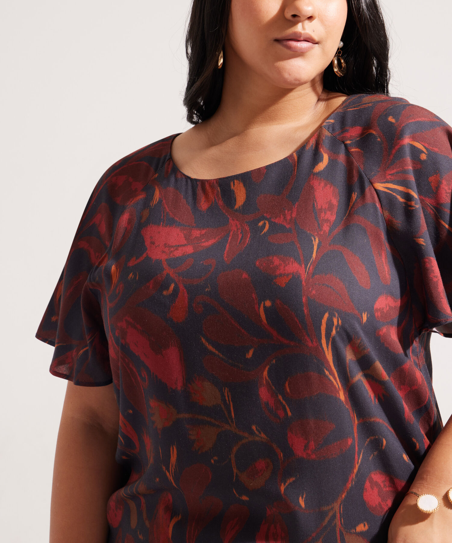 Vestido Corto Con Estampado De Flores