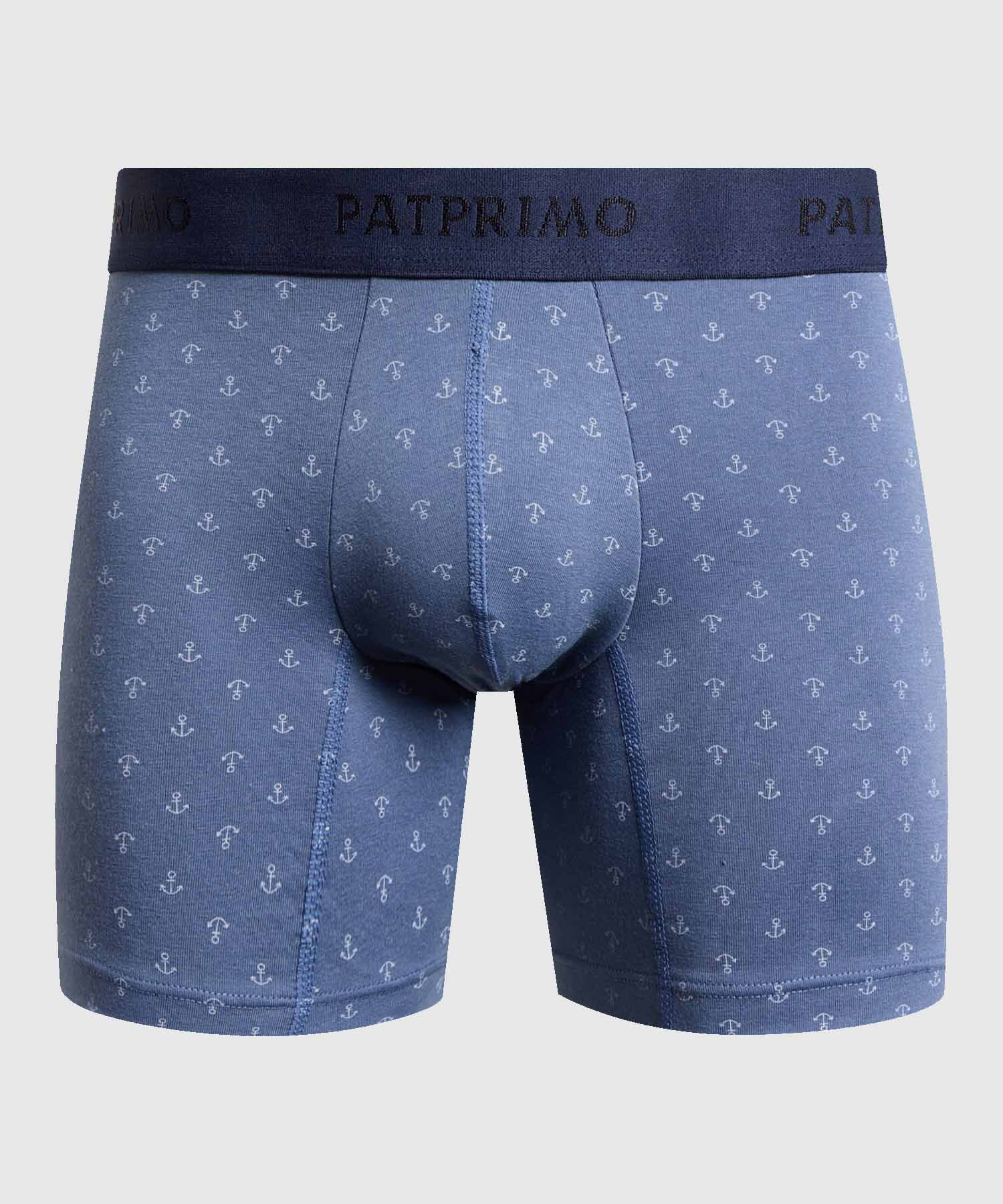 Set x5 B&oacute;xers Largos Ergon&oacute;micos con Detalles para Hombre