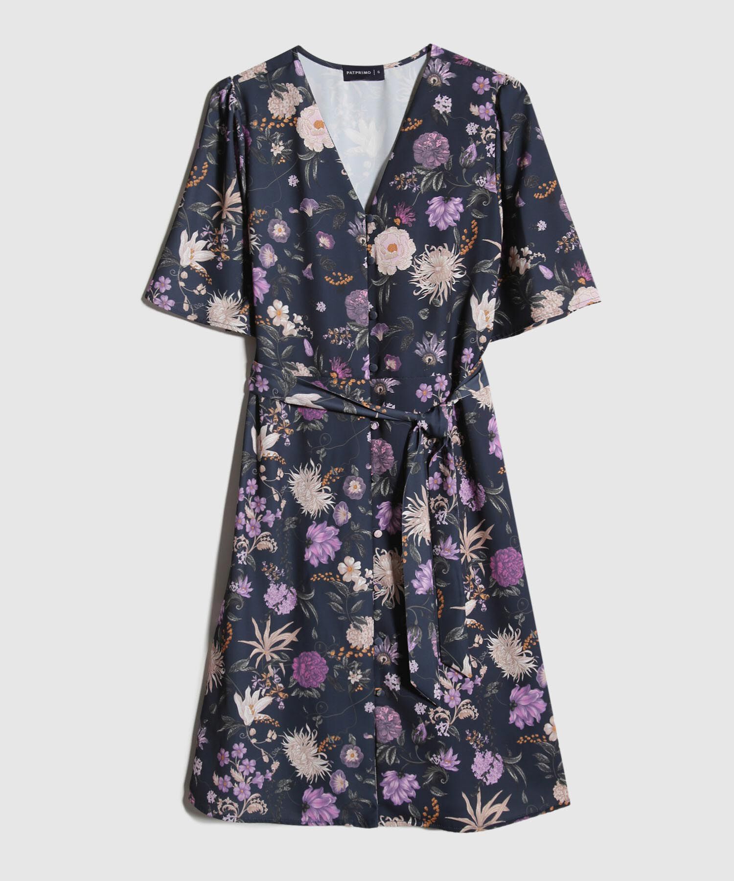 Vestido Estampado Corto
