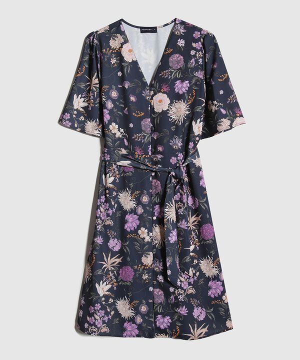 Vestido Estampado Corto