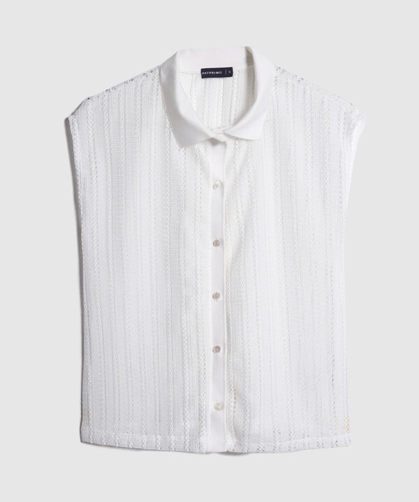 Polo Cuello Tejido Con Top Interno