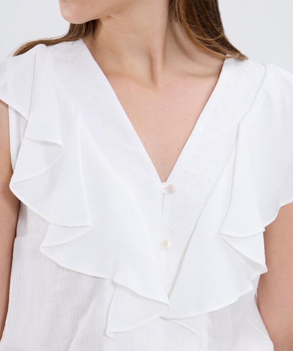 Blusa Unicolor Con Boleros image number null