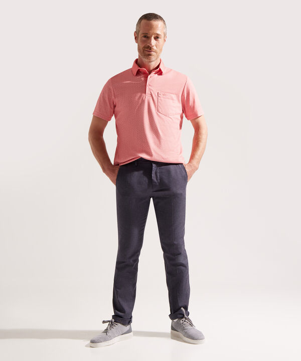 Polo Estampada con Bolsillo