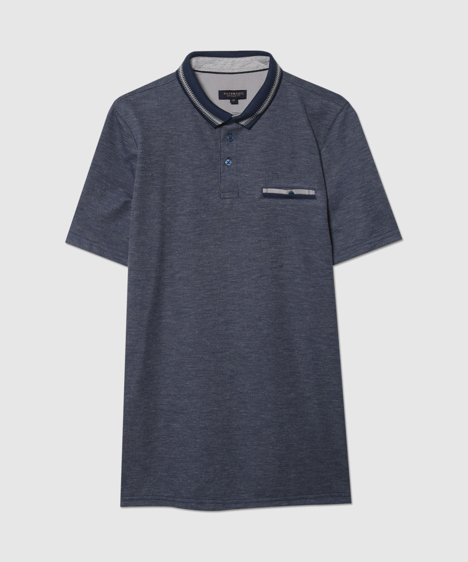 Polo Preteñida Cuello Tejido