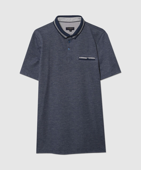 Polo Preteñida Cuello Tejido