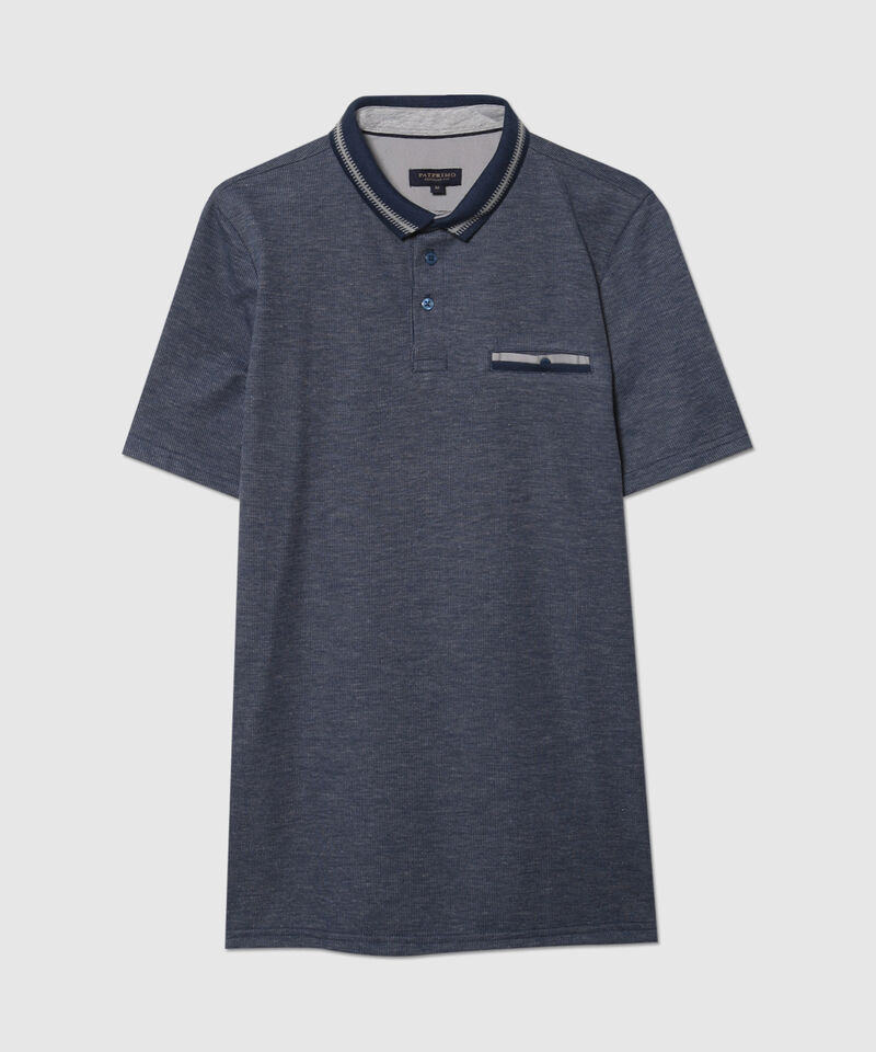 Polo Preteñida Cuello Tejido
